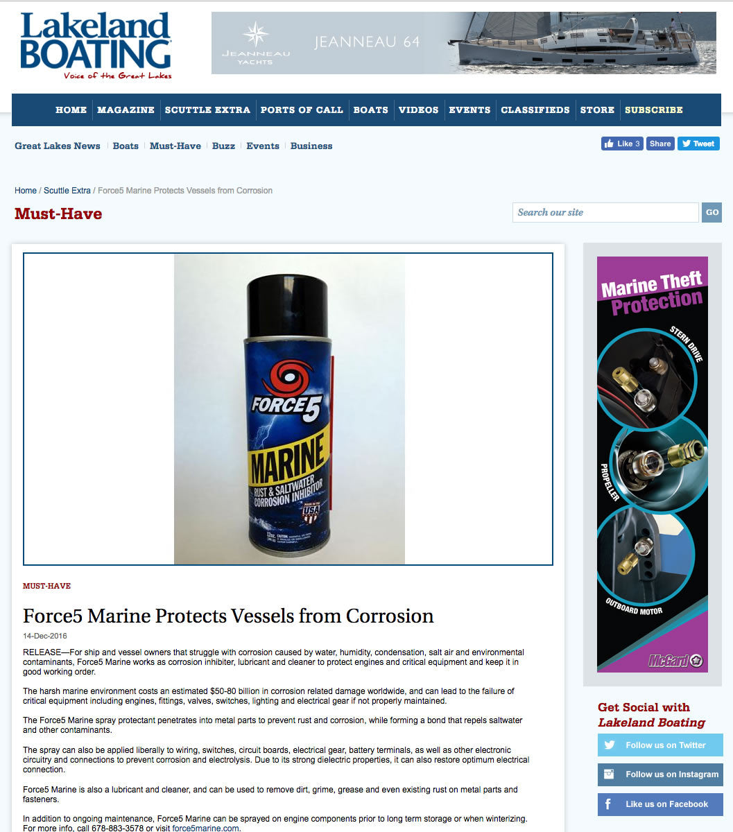Force5 Marine Protects Vessels from Corrosion